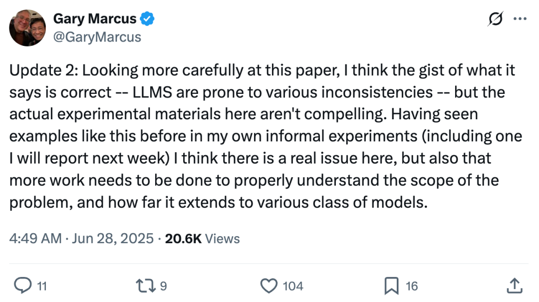 Gary Marcus惊世之言:纯LLM上构建AGI彻底没了希望!MIT、芝大、哈佛论文火了