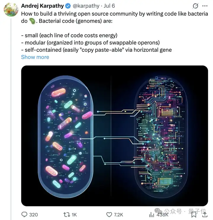 Karpathy最新脑洞「细菌编程」:优秀的代码应该具备细菌的三大特质