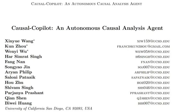 集成20+先进算法，优于GPT-4o，自主因果分析智能体来了